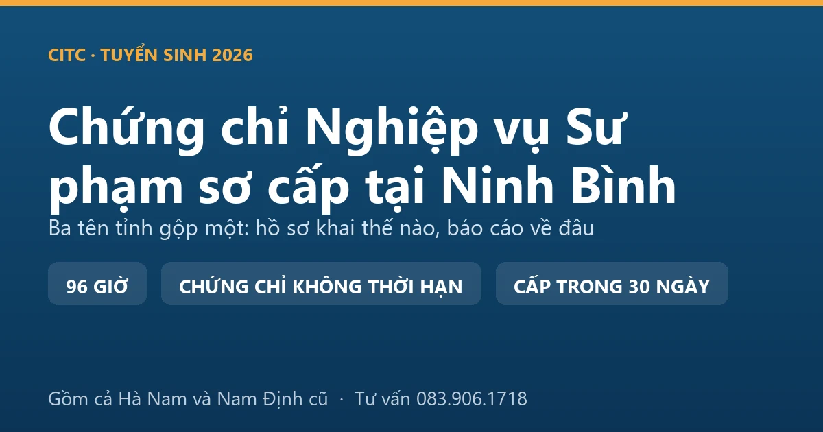 Lớp bồi dưỡng nghiệp vụ sư phạm dạy trình độ sơ cấp tại Ninh Bình với người dạy nghề đang hướng dẫn thực hành