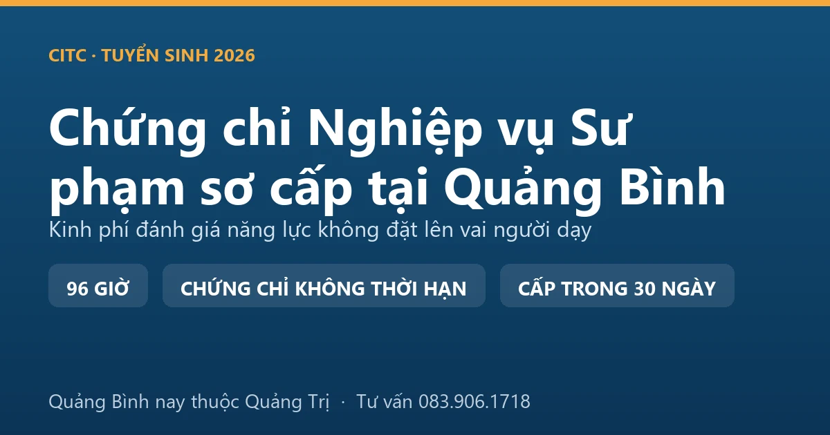 Lớp bồi dưỡng nghiệp vụ sư phạm dạy trình độ sơ cấp tại Quảng Bình với người dạy nghề đang hướng dẫn thực hành