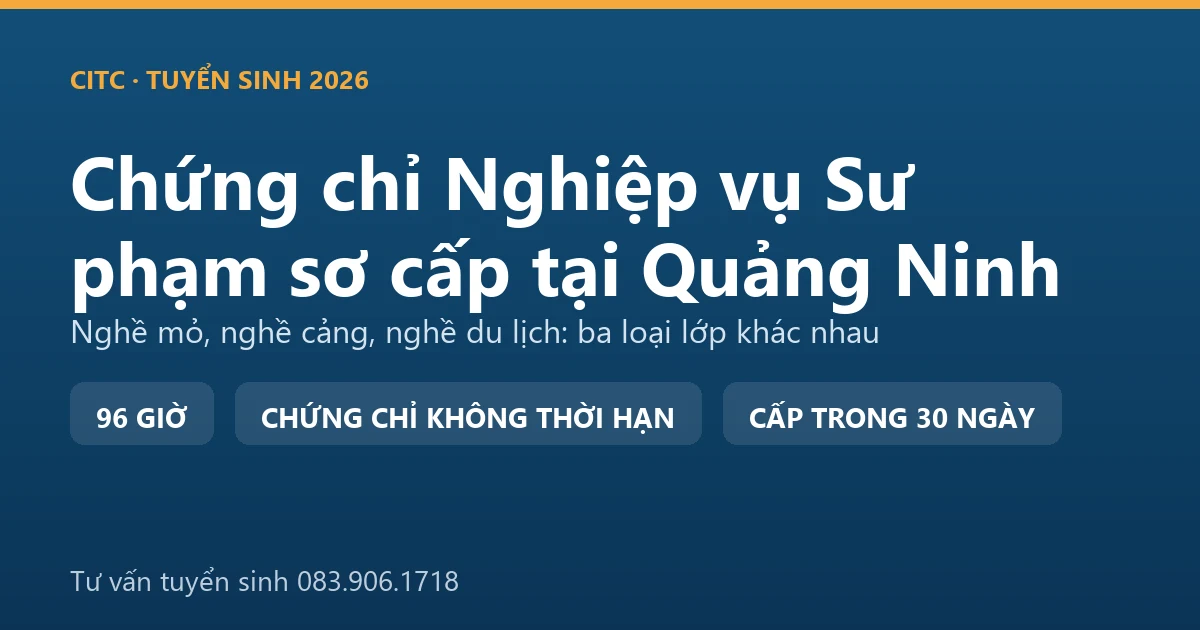Lớp bồi dưỡng nghiệp vụ sư phạm dạy trình độ sơ cấp tại Quảng Ninh với người dạy nghề đang hướng dẫn thực hành