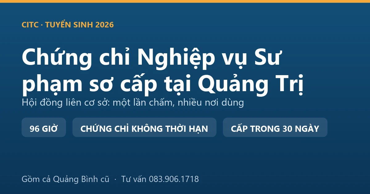 Lớp bồi dưỡng nghiệp vụ sư phạm dạy trình độ sơ cấp tại Quảng Trị với người dạy nghề đang hướng dẫn thực hành