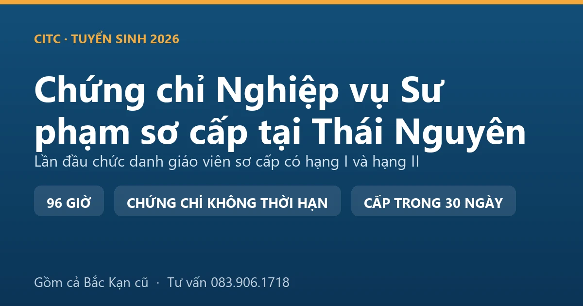 Lớp bồi dưỡng nghiệp vụ sư phạm dạy trình độ sơ cấp tại Thái Nguyên với người dạy nghề đang hướng dẫn thực hành