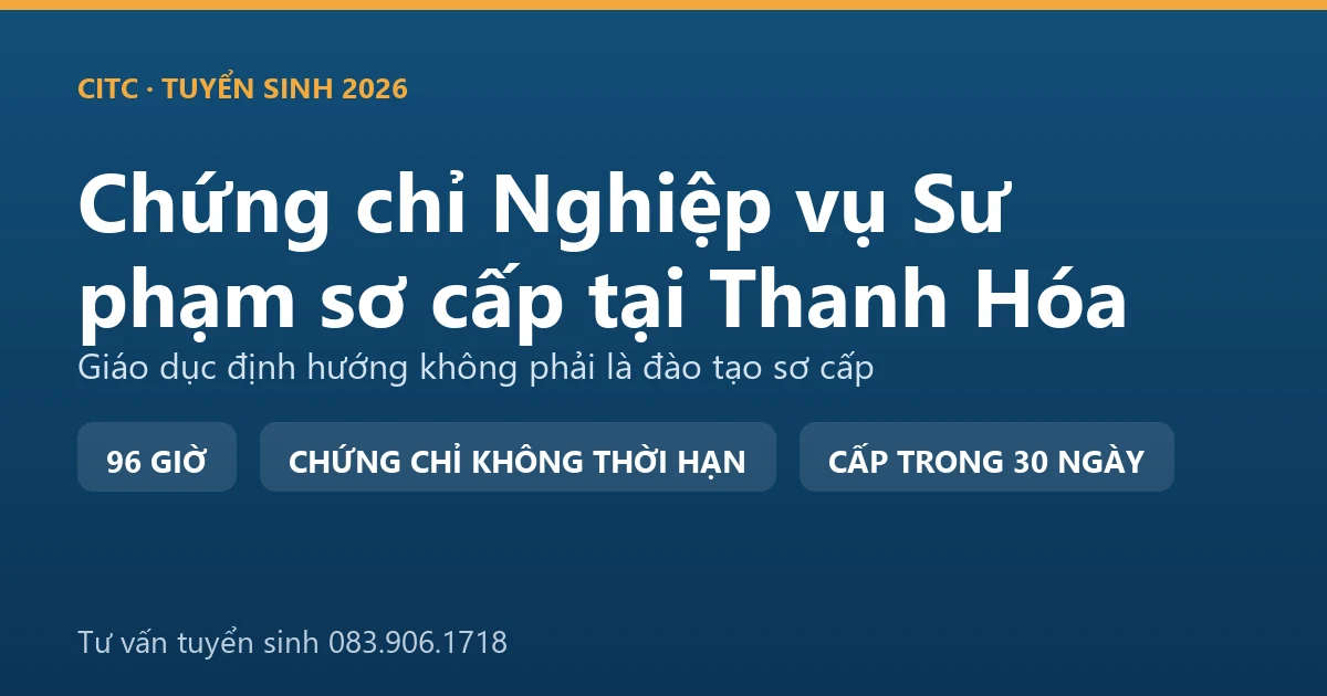 Lớp bồi dưỡng nghiệp vụ sư phạm dạy trình độ sơ cấp tại Thanh Hóa với người dạy nghề đang hướng dẫn thực hành