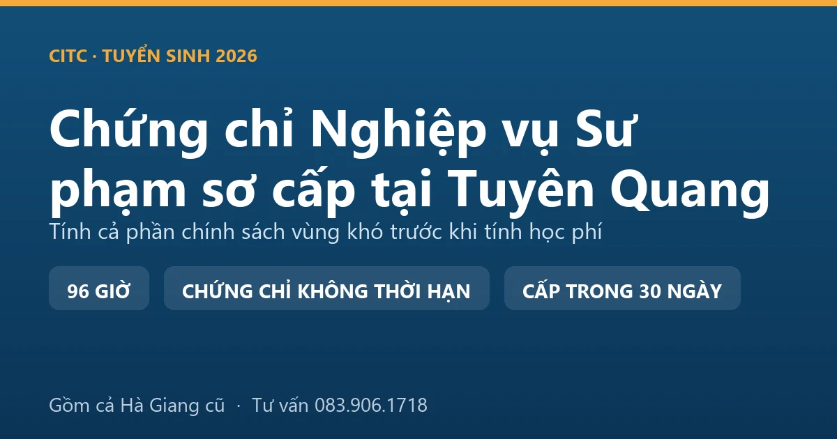 Lớp bồi dưỡng nghiệp vụ sư phạm dạy trình độ sơ cấp tại Tuyên Quang với người dạy nghề đang hướng dẫn thực hành