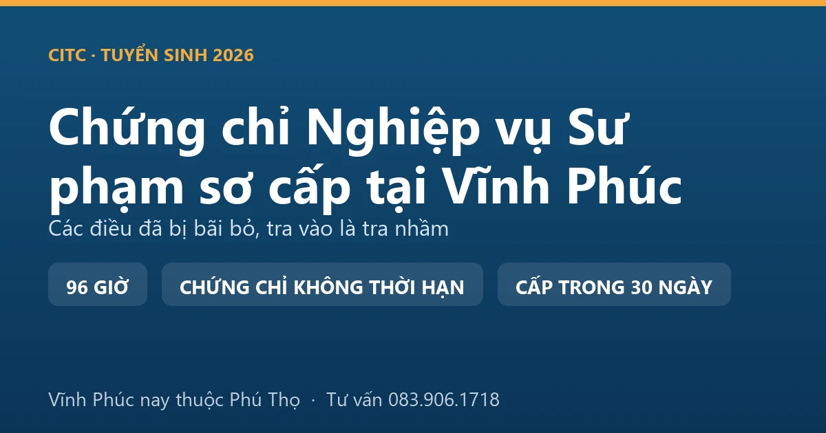Lớp bồi dưỡng nghiệp vụ sư phạm dạy trình độ sơ cấp tại Vĩnh Phúc với người dạy nghề đang hướng dẫn thực hành