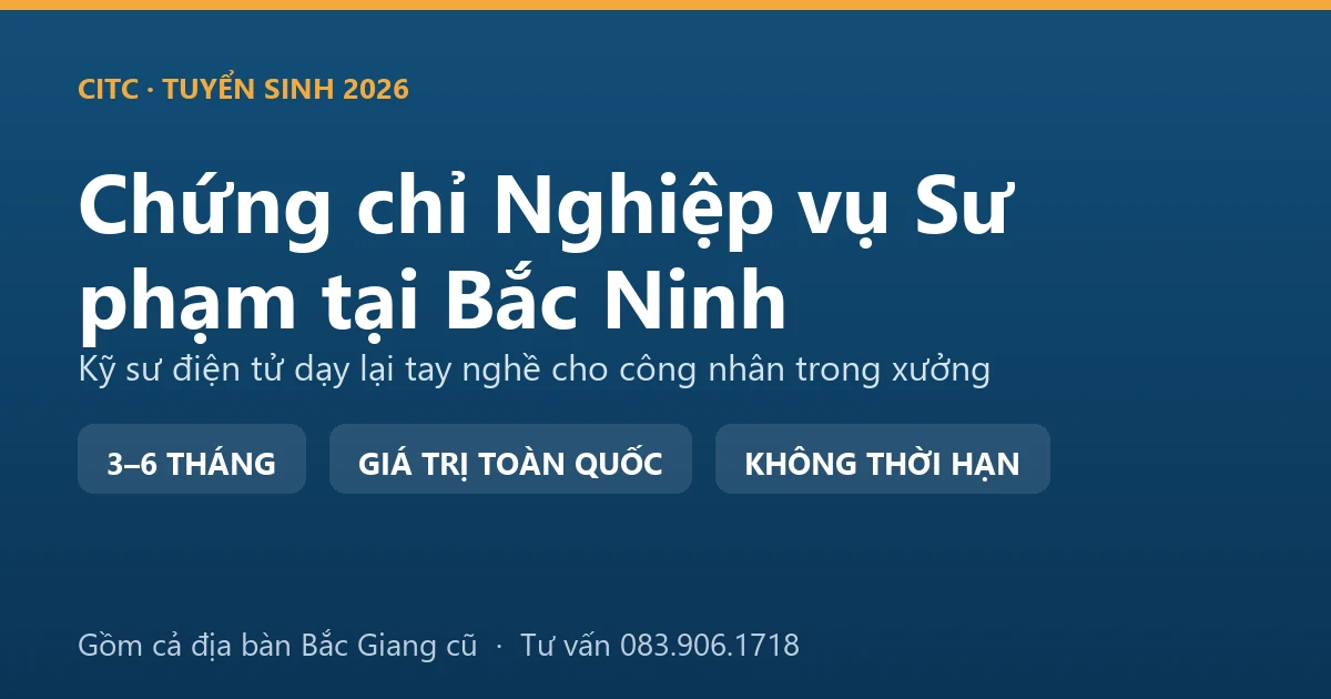 Kỹ thuật viên tại Bắc Ninh hướng dẫn thao tác lắp ráp cho nhóm công nhân mới