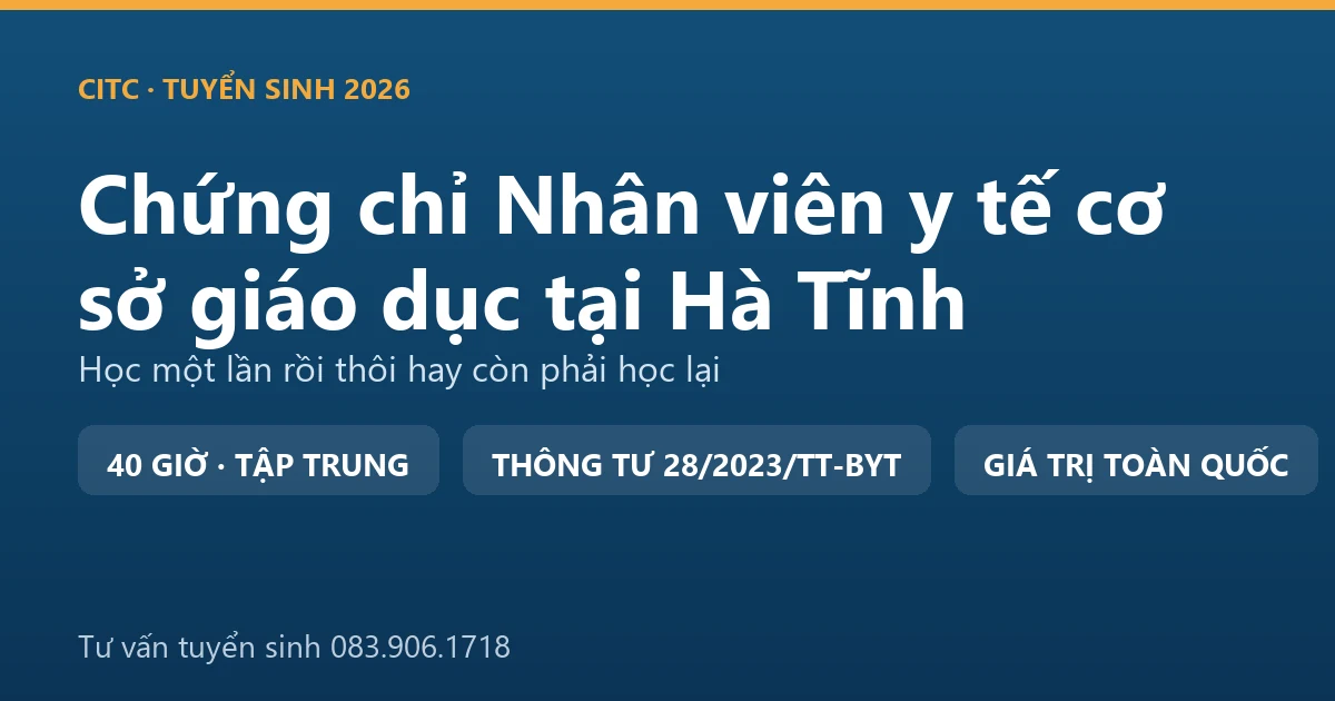 Phòng y tế trường học tại Hà Tĩnh, nơi nhân viên y tế cơ sở giáo dục theo dõi sức khỏe và sơ cứu ban đầu cho học sinh