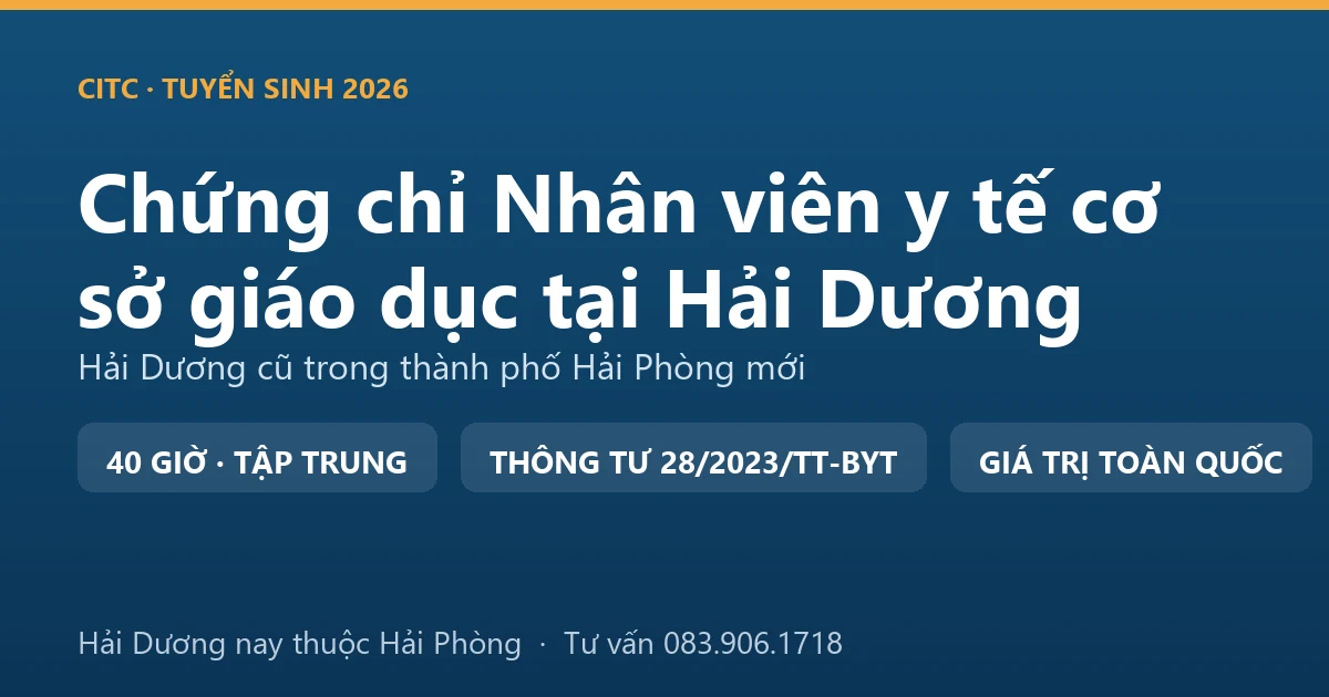 Phòng y tế trường học tại Hải Dương, nơi nhân viên y tế cơ sở giáo dục theo dõi sức khỏe và sơ cứu ban đầu cho học sinh