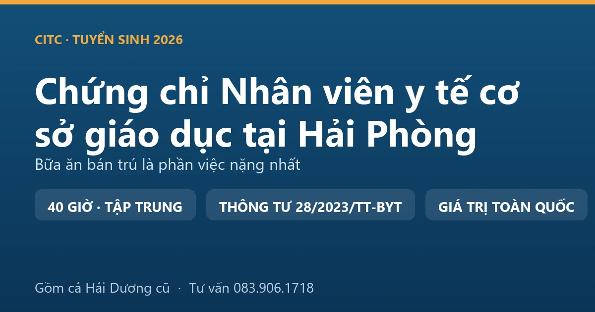 Phòng y tế trường học tại Hải Phòng, nơi nhân viên y tế cơ sở giáo dục theo dõi sức khỏe và sơ cứu ban đầu cho học sinh