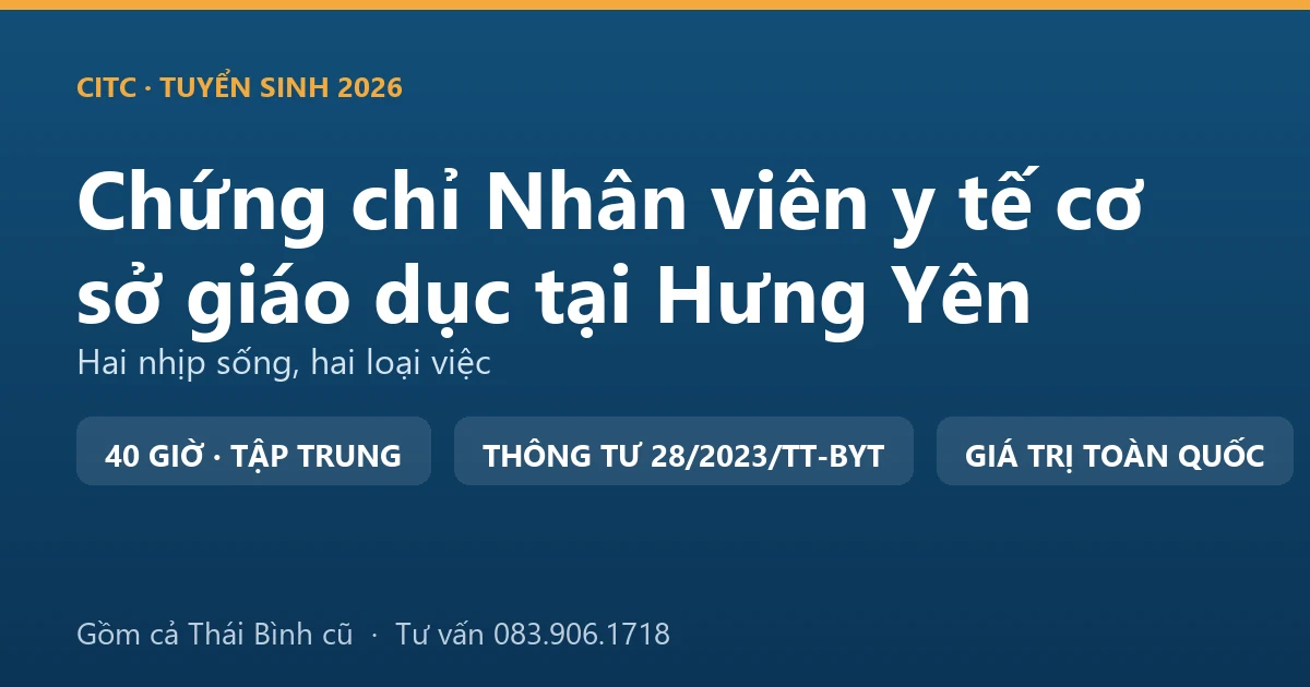 Phòng y tế trường học tại Hưng Yên, nơi nhân viên y tế cơ sở giáo dục theo dõi sức khỏe và sơ cứu ban đầu cho học sinh
