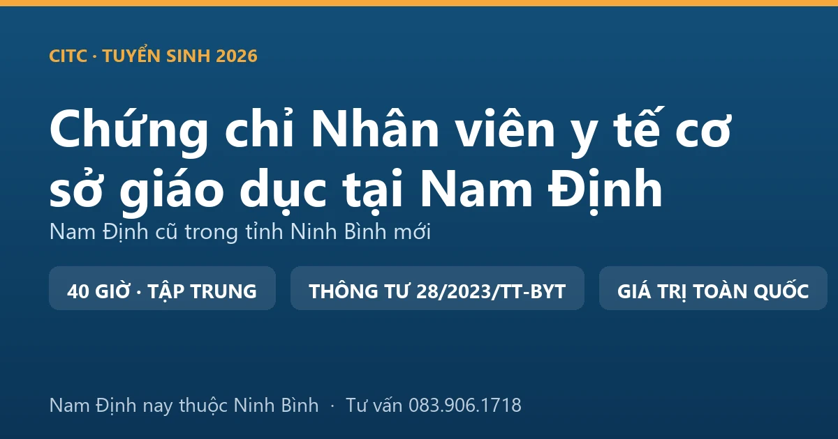 Phòng y tế trường học tại Nam Định, nơi nhân viên y tế cơ sở giáo dục theo dõi sức khỏe và sơ cứu ban đầu cho học sinh