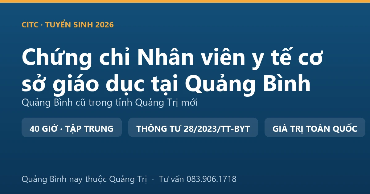 Phòng y tế trường học tại Quảng Bình, nơi nhân viên y tế cơ sở giáo dục theo dõi sức khỏe và sơ cứu ban đầu cho học sinh