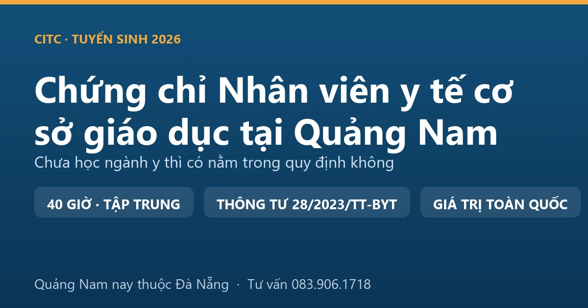Phòng y tế trường học tại Quảng Nam, nơi nhân viên y tế cơ sở giáo dục theo dõi sức khỏe và sơ cứu ban đầu cho học sinh