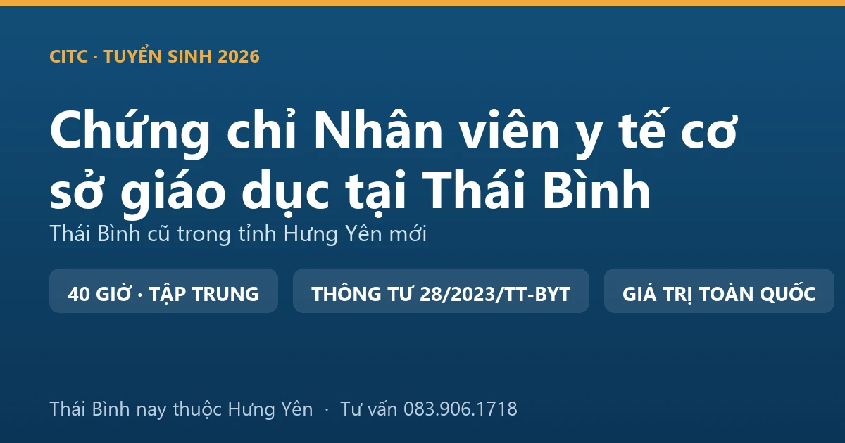 Phòng y tế trường học tại Thái Bình, nơi nhân viên y tế cơ sở giáo dục theo dõi sức khỏe và sơ cứu ban đầu cho học sinh