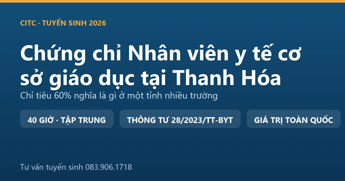 Phòng y tế trường học tại Thanh Hóa, nơi nhân viên y tế cơ sở giáo dục theo dõi sức khỏe và sơ cứu ban đầu cho học sinh