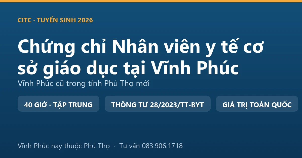 Phòng y tế trường học tại Vĩnh Phúc, nơi nhân viên y tế cơ sở giáo dục theo dõi sức khỏe và sơ cứu ban đầu cho học sinh