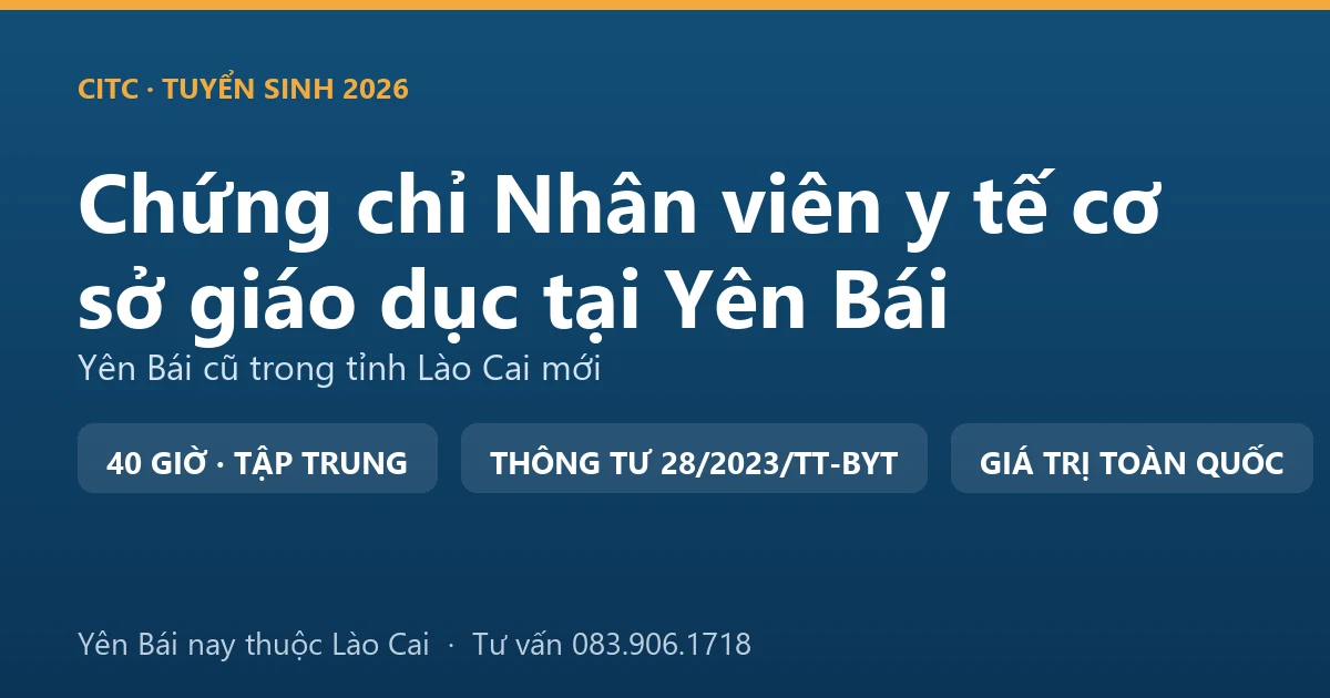 Phòng y tế trường học tại Yên Bái, nơi nhân viên y tế cơ sở giáo dục theo dõi sức khỏe và sơ cứu ban đầu cho học sinh