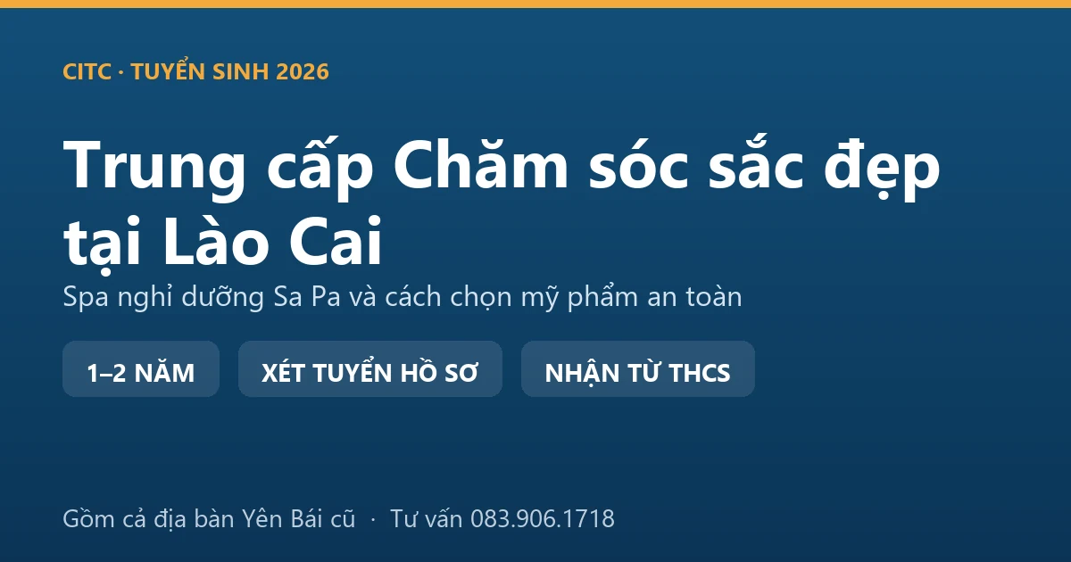 Học viên thực hành nghề spa hệ trung cấp chăm sóc sắc đẹp tại Lào Cai