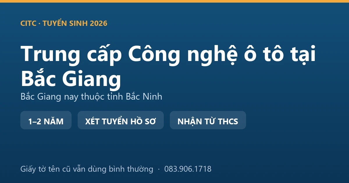 Học viên tại địa bàn Bắc Giang cũ thực hành bảo dưỡng xe đưa rước công nhân khu công nghiệp