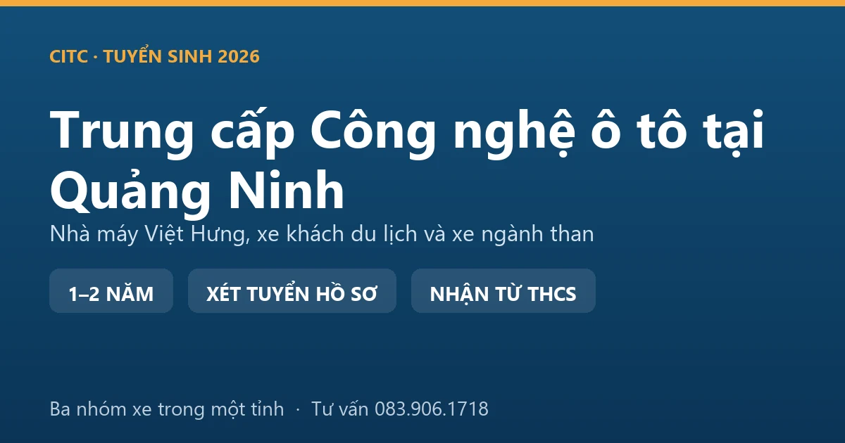Học viên trung cấp Công nghệ ô tô tại Quảng Ninh bảo dưỡng xe khách du lịch trước mùa cao điểm