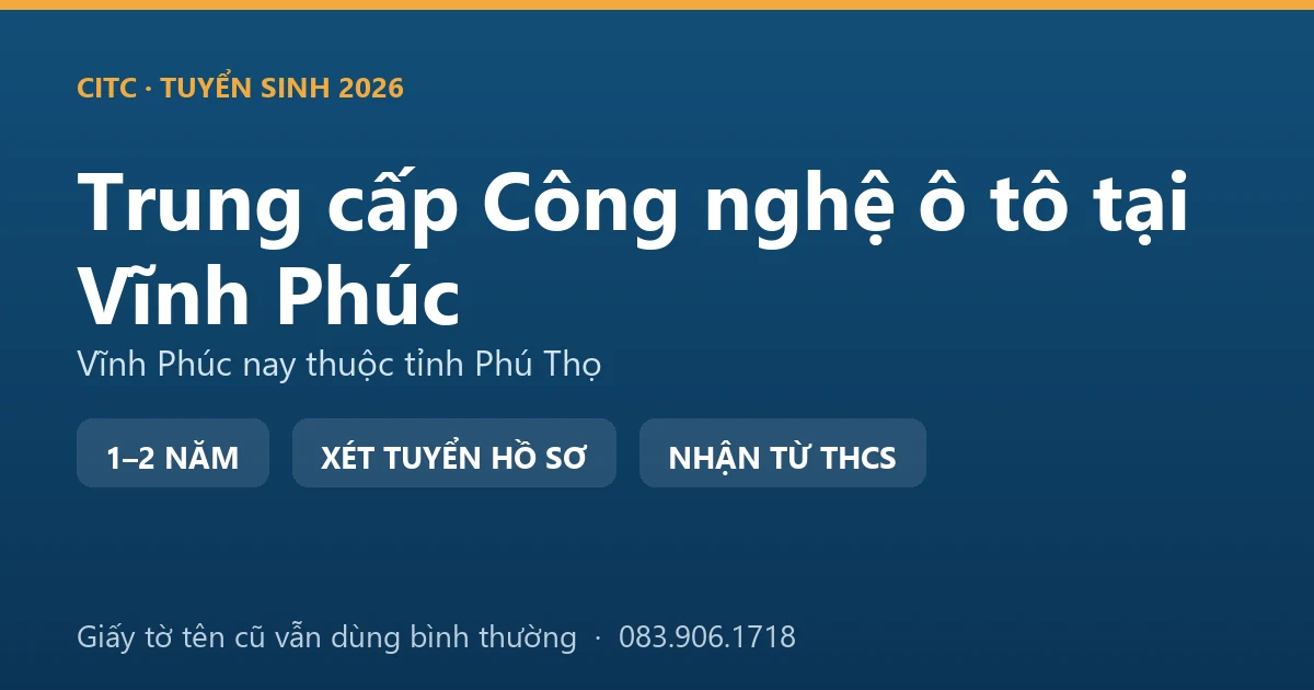 Học viên tại địa bàn Vĩnh Phúc cũ đo kiểm chi tiết linh kiện trong xưởng thực hành