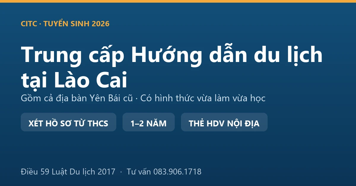 Học viên hệ trung cấp hướng dẫn du lịch tại Lào Cai thực hành dẫn đoàn trên tuyến ruộng bậc thang vùng cao