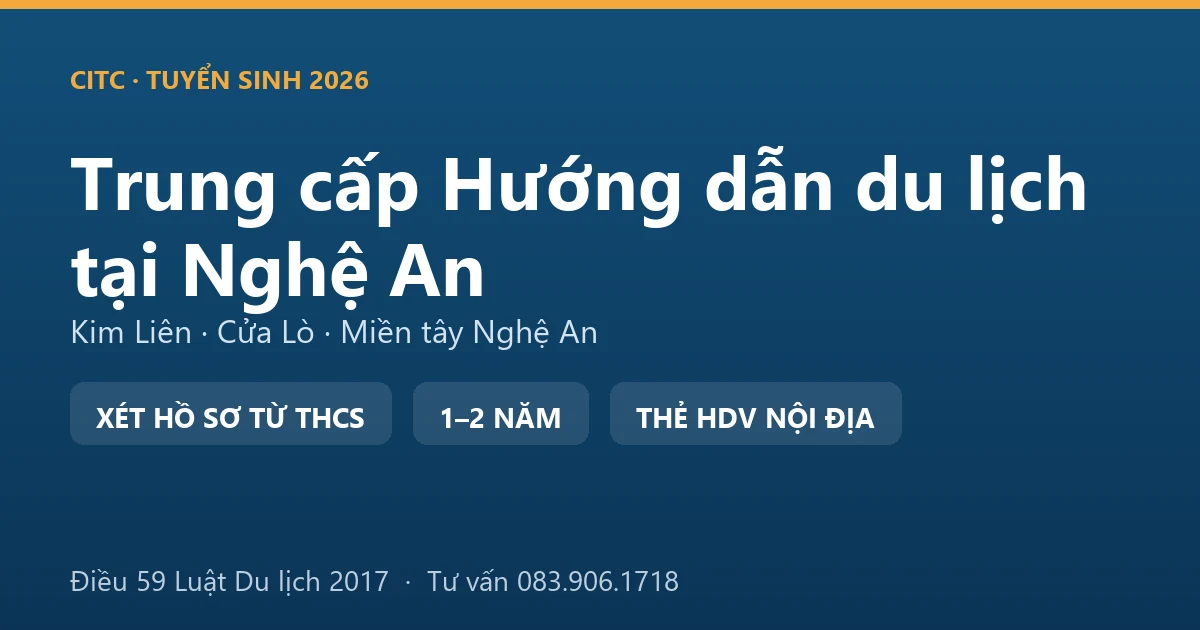 Học viên hệ trung cấp hướng dẫn du lịch tại Nghệ An thực hành thuyết minh tại khu di tích và tuyến biển