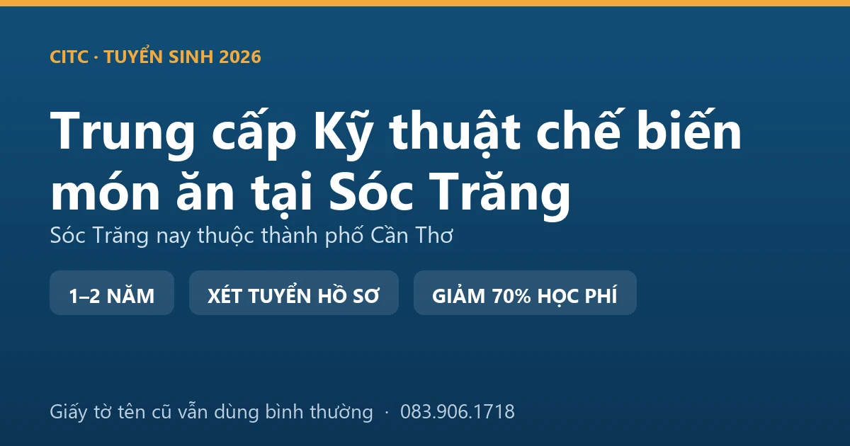 Học viên trung cấp Kỹ thuật chế biến món ăn tại Sóc Trăng làm bánh pía trong lớp thực hành