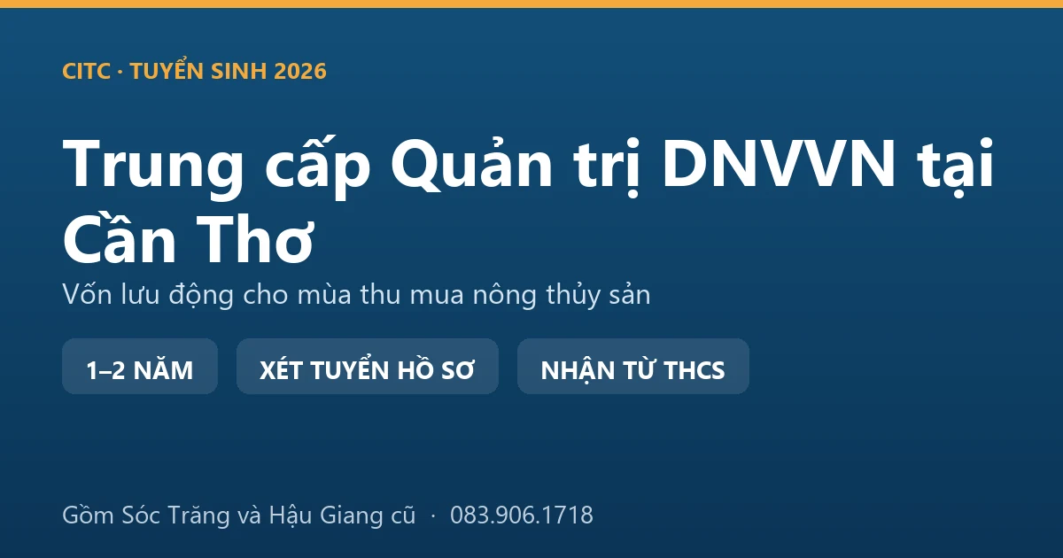 Người điều hành cơ sở thu mua nông sản tại Cần Thơ lập bảng dòng tiền cho mùa vụ thu hoạch