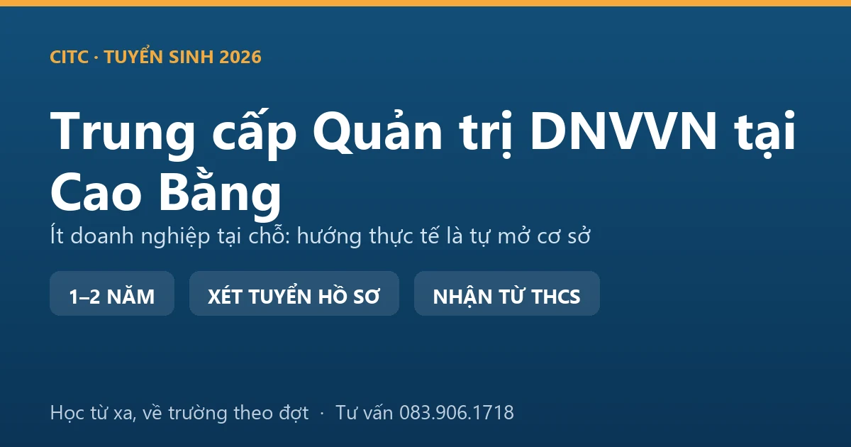 Học viên trung cấp Quản trị doanh nghiệp vừa và nhỏ tại Cao Bằng lên kế hoạch bán hàng cho hợp tác xã nông sản