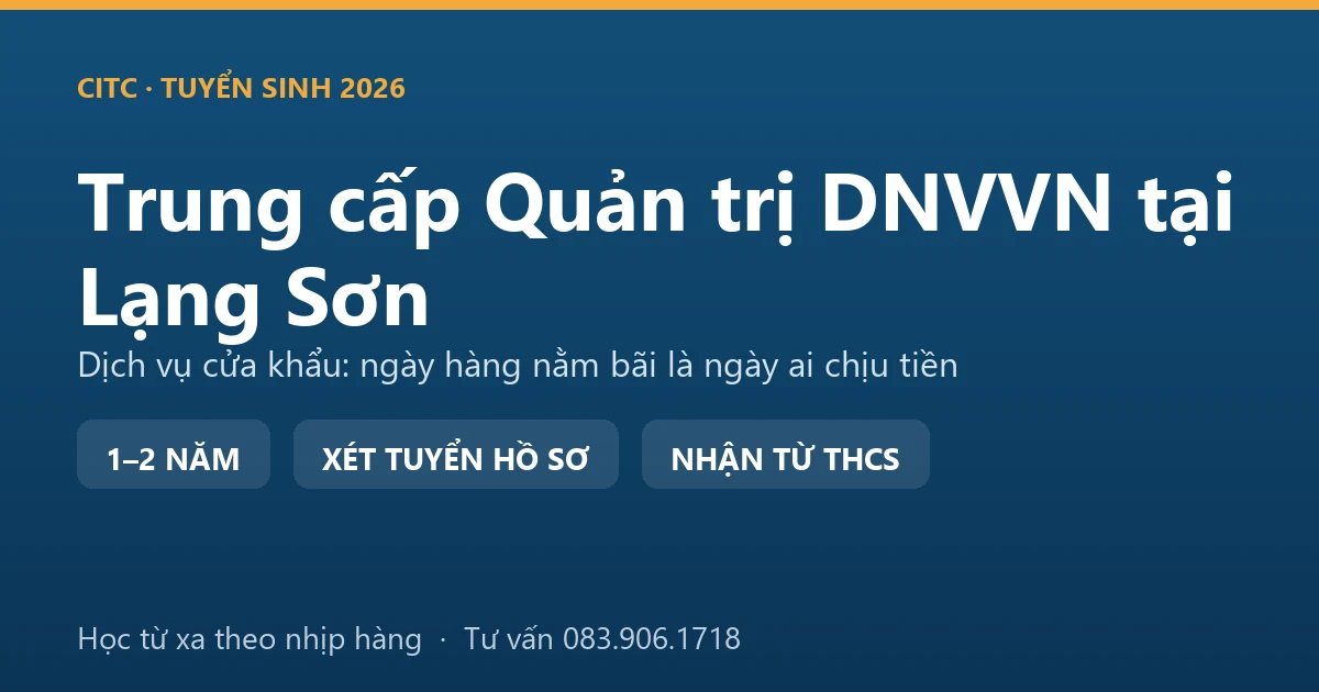 Học viên trung cấp Quản trị doanh nghiệp vừa và nhỏ tại Lạng Sơn theo dõi lịch xe và chi phí lưu bãi